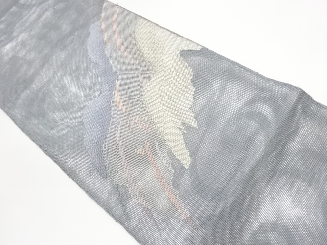 JAPANESE FUKURO OBI FOR SUMMER / WOVEN ABSTRACT